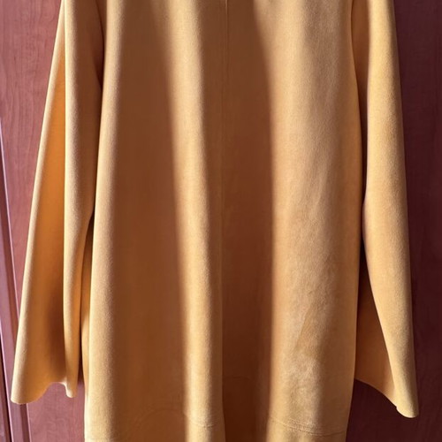 Zara suede-style coat XL like new, mustard color
