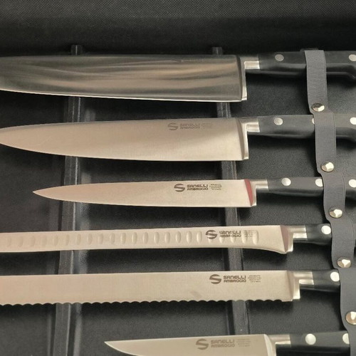 Sanelli Ambrogio Professional Knife Set new in aluminium case