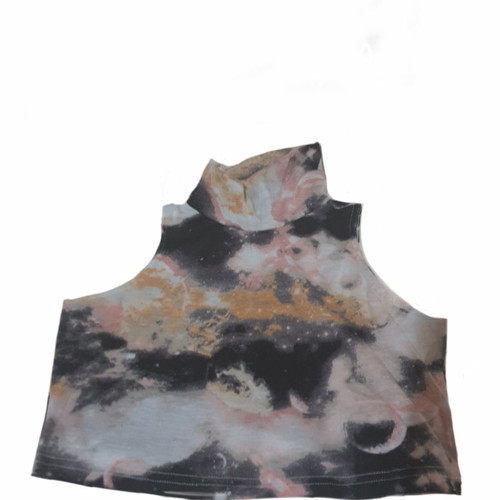 Cropped top turtleneck multicolor like new