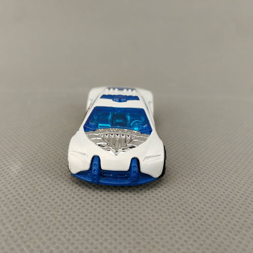 Hot Wheels Speed Trap 2010 HWPD toy car used, white-blue 1:64