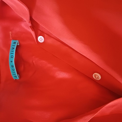 Silk shirt like new, red, size M