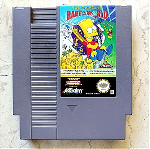 Nintendo NES Video Game Cartridge Κασσέτα The Simpsons: Bart vs. the World Αυθεντικό