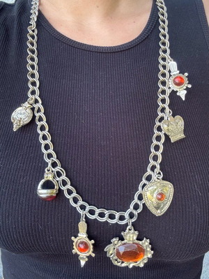 Vintage gothic necklace used