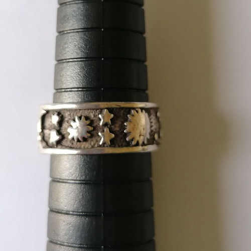 Silver 925 ring new with planet and stars no 55 (US 7)