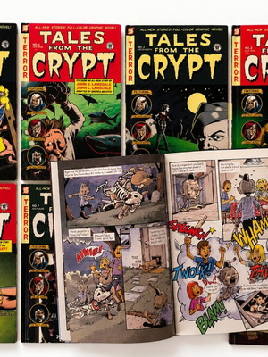 Tales from the Crypt Papercutz hardcover graphic novels like new, set of 8