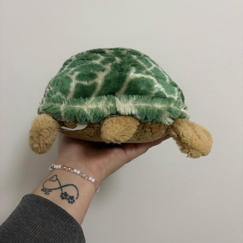 Plush turtle like new, soft medium-sized toy