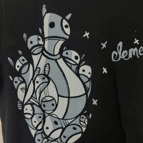 Element rare unisex black 100% cotton t-shirt new