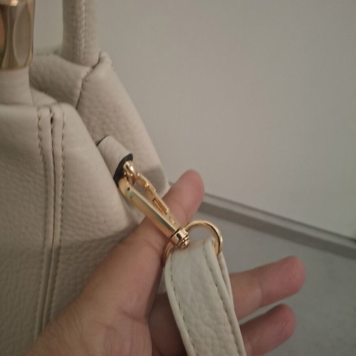 Camila Karina Cream Handbag with Decorative Scarf