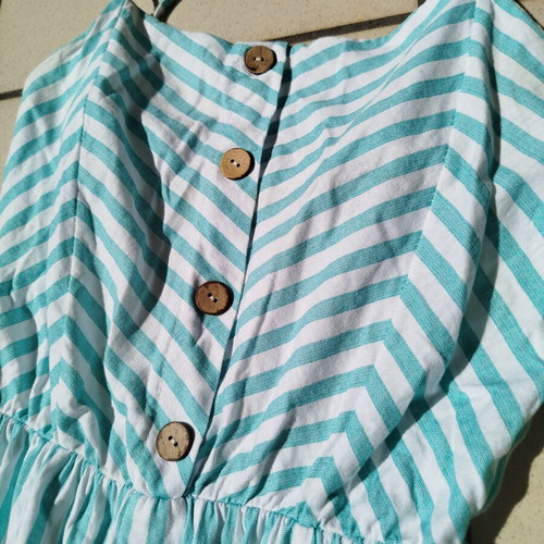 Cotton striped dress size S like new, summer must have
