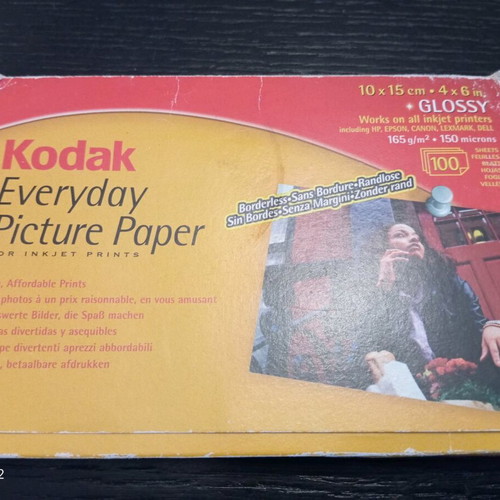 Kodak picture paper like new, opened package