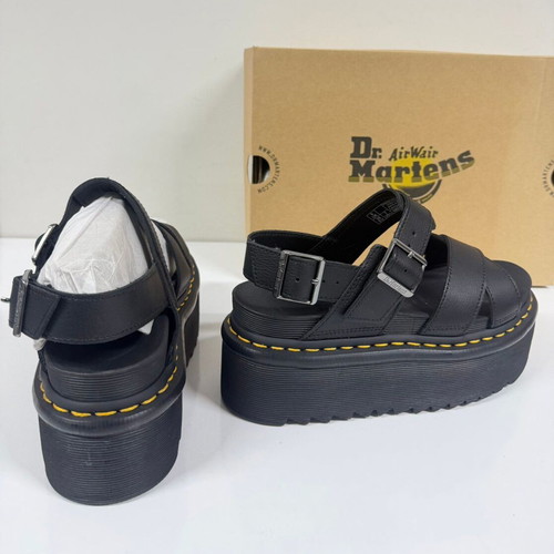 Dr. Martens Voss II Quad platform sandals new, size 39, black