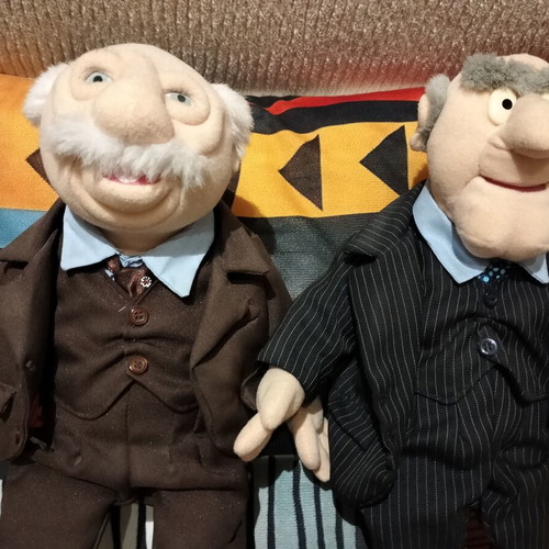 Statler and Waldorf Muppet Show plush figures new