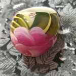 Acrylic ring used, bubble design, size 52