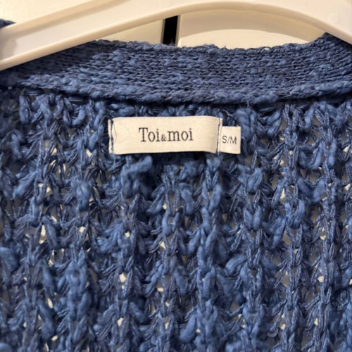 Toi&Moi knitted cardigan used, blue, size M