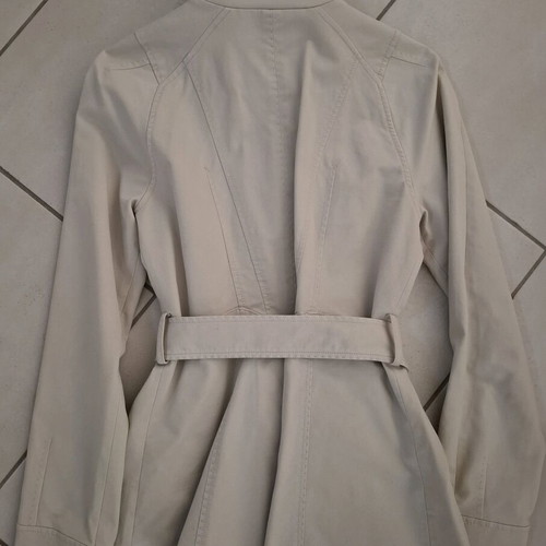 Zara woman trench coat used, size S, beige with belt