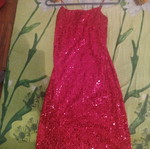 Red sequin evening dress, Judah Club, size M