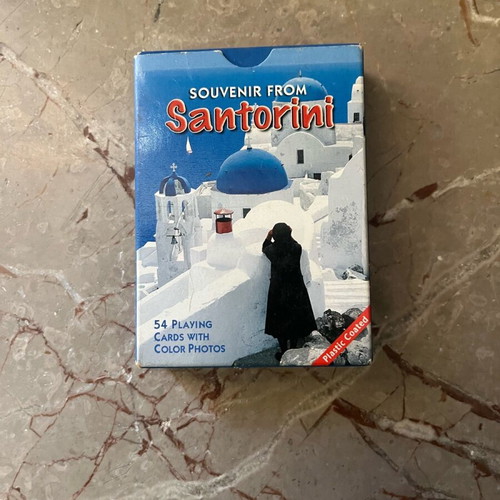Santorini souvenir playing cards new