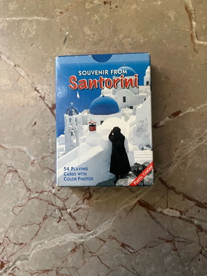 Santorini souvenir playing cards new
