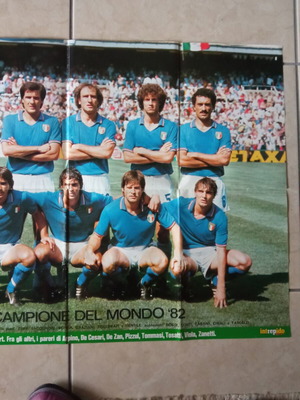 Μεγάλη αφίσα Mondiali '82 - Italia σαν καινούργιο