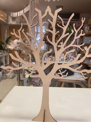 Wooden wish tree for wedding or baptism 40 cm new