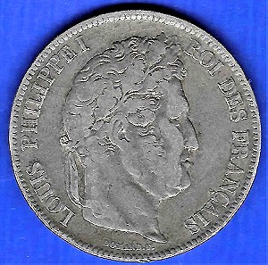 France 5 francs 1833 (BB) silver!