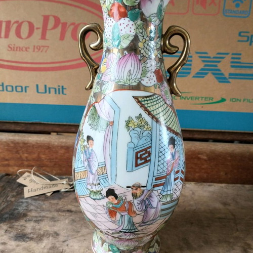 Chinese vase used porcelain 25cm height