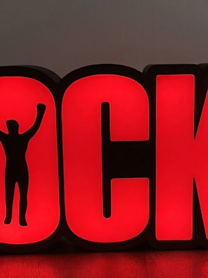 Rocky Balboa lamp like new with USB power supply