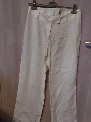Linen pants white like new, size 50