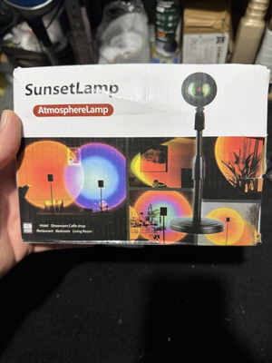 Sunset Lamp RGB atmosphere lamp with remote and base