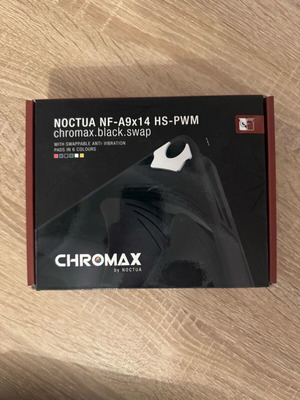 Noctua NF-A9x14 HS-PWM chromax.black.swap fan like new, 92mm