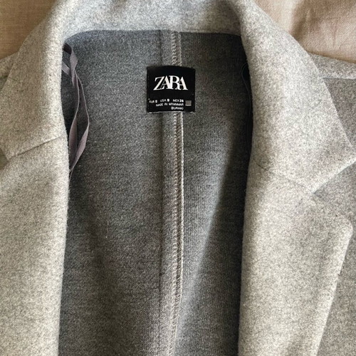 Zara women's gray open sleeveless coat like new