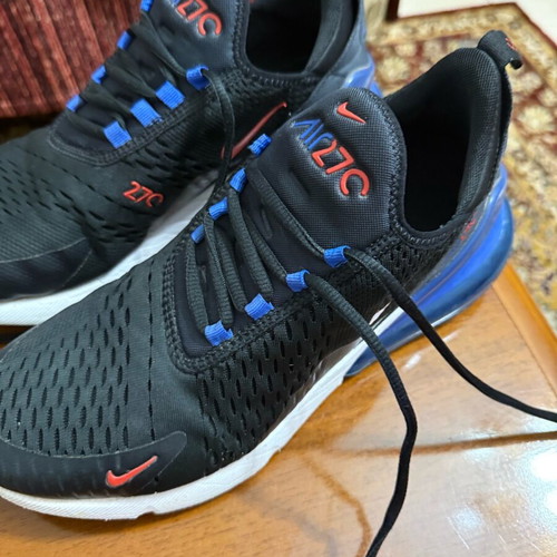 Nike Air Max 270 used men's sneakers size 43 black and blue
