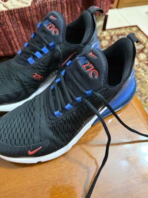 Nike Air Max 270 used men's sneakers size 43 black and blue