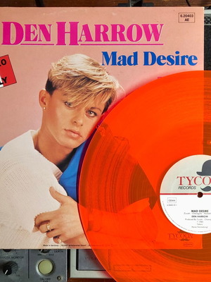 Den Harrow Mad Desire vinyl 12" orange translucent like new, pop