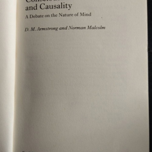 Consciousness & Causality used book in Greek