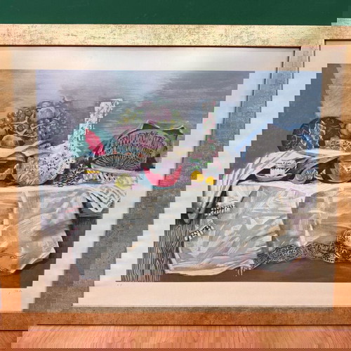 N. Chatzikyriakos Gikas silk screen printing used in frame