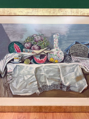 Μεταξοτυπία Ν. Χατζηκυριάκου Γκίκα μεταχειρισμένη σε κορνίζα