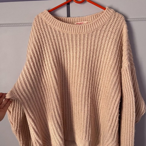 Pink Woman knitted sweater like new, light pink, size S