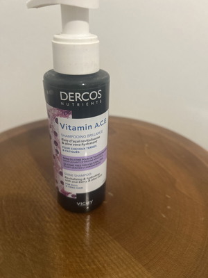 Vichy Dercos shampoo bottle 20 ml used, 20% content