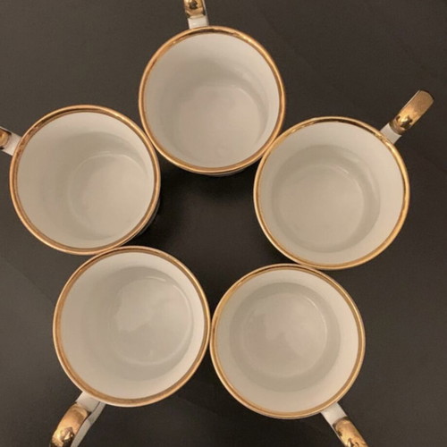 Vintage demitasse espresso-type cups BAREUTHER new, set of 5