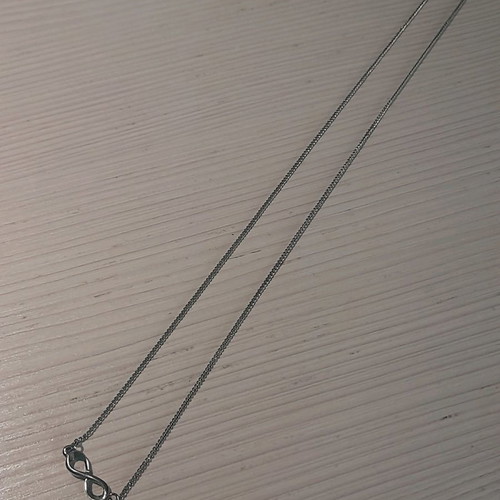 Necklace new with infinity shape, faux bijoux