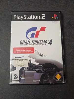 Gran Turismo 4 παιχνίδι PlayStation 2 μεταχειρισμένο, ελληνικό manual, μαύρη θήκη