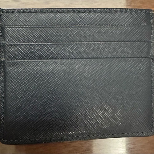 Calvin Klein leather cardholder dark blue like new unisex