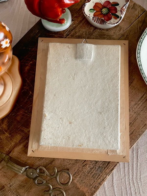 Αποξηραμένα λουλούδια σε ξύλινο κάδρο 3-D μεταχειρισμένα