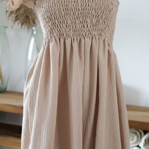 Off Shoulder Dress beige new, size S