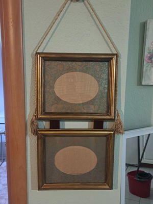 Vintage decorative double wall frame used, classic style