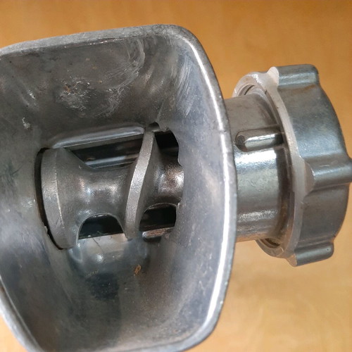 Manual meat grinder 60s-70s like new, aluminum