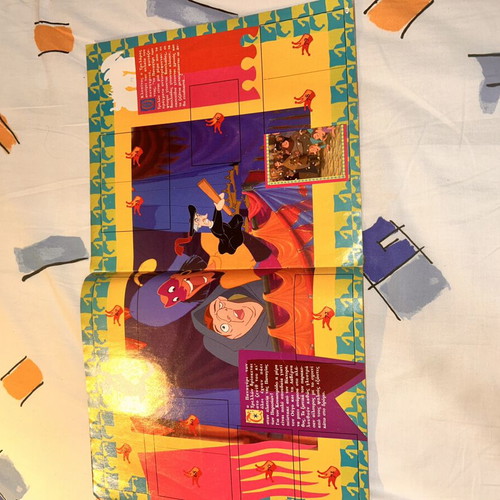 The Hunchback of Notre Dame Panini Disney album used, 20 stickers attached