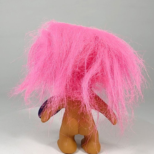 Vintage Wishnik Troll Nasty Trolls 10cm with Pink Hair 1991 like new