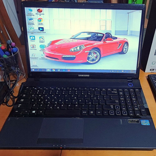 Samsung 300E laptop with Intel i3, 4GB RAM, 320GB HDD, Windows 10, Office